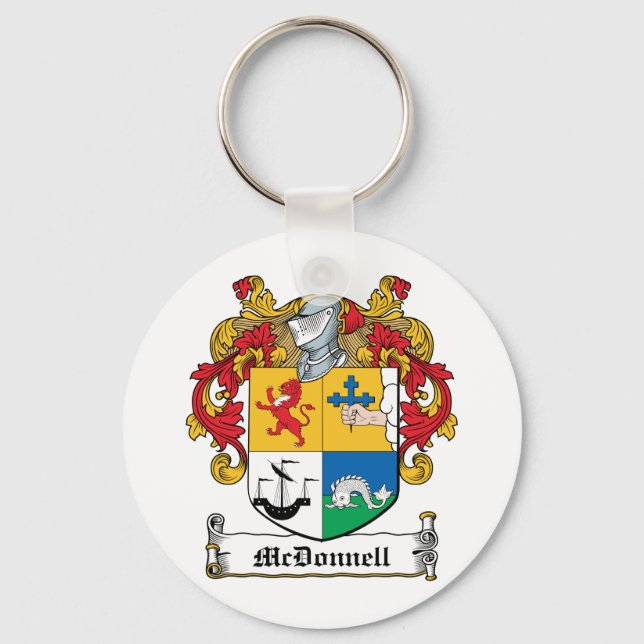 McDonnell-Familienwappen Schlüsselanhänger (Vorderseite)