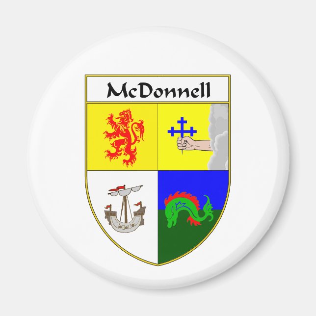 McDonnell-Wappen/Familienwappen Magnet (Vorne)