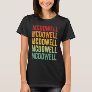 McDowell County North Carolina Regenbogen-Text-Des T-Shirt