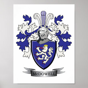 McDowell-Familienwappen-Wappen Poster