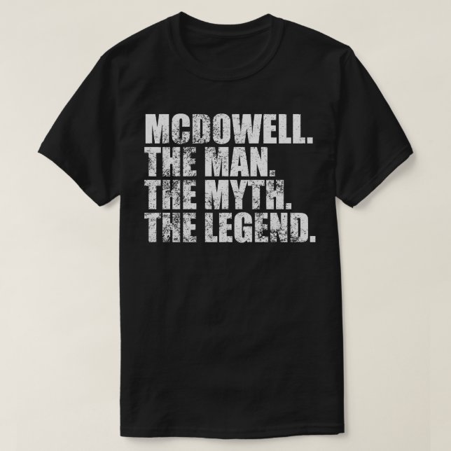 Mcdowell McDowell Familienname Mcdowell Nachname M T-Shirt (Design vorne)