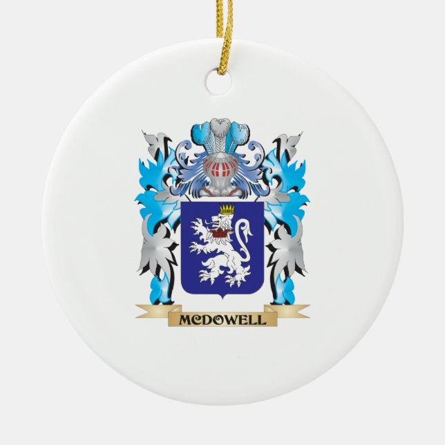 Mcdowell Wappen - Familienwappen Keramikornament (Vorne)
