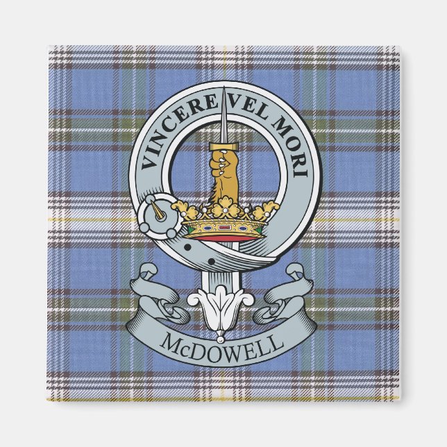 McDowell Wappen + Tartan Magnet (Vorne)