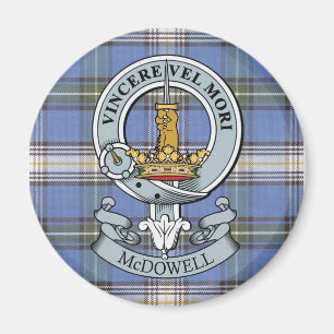 McDowell Wappen + Tartan-Magnet Magnet