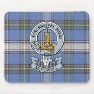 McDowell Wappen + Tartan-Mausunterlage Mousepad