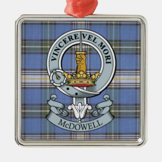McDowell Wappen + Tartan-Prämien-Verzierung Ornament Aus Metall