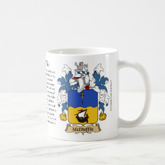 McDuffie, der Ursprung, die Bedeutung und das Kaffeetasse