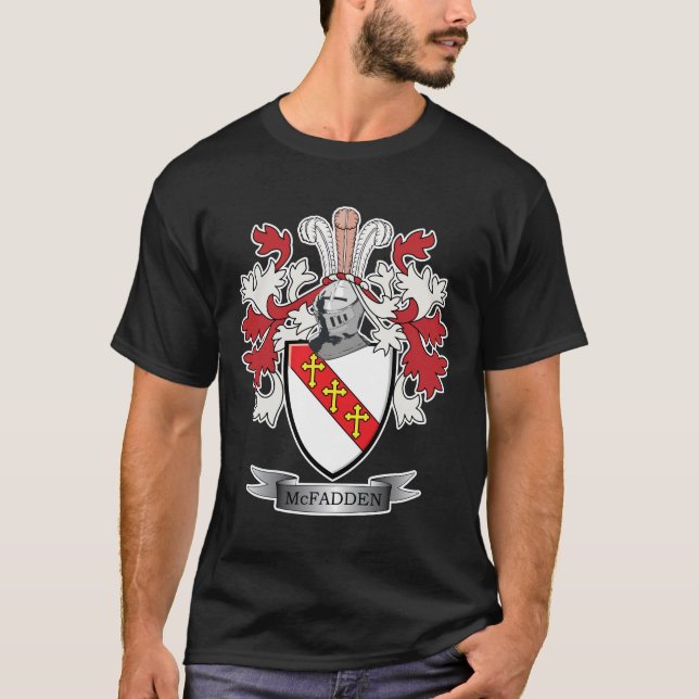McFadden Familienwappen-Wappen T-Shirt (Vorderseite)
