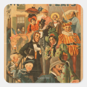 McFadden's Reihe von Wohnungen neue Ausgabe Theate Quadratischer Aufkleber