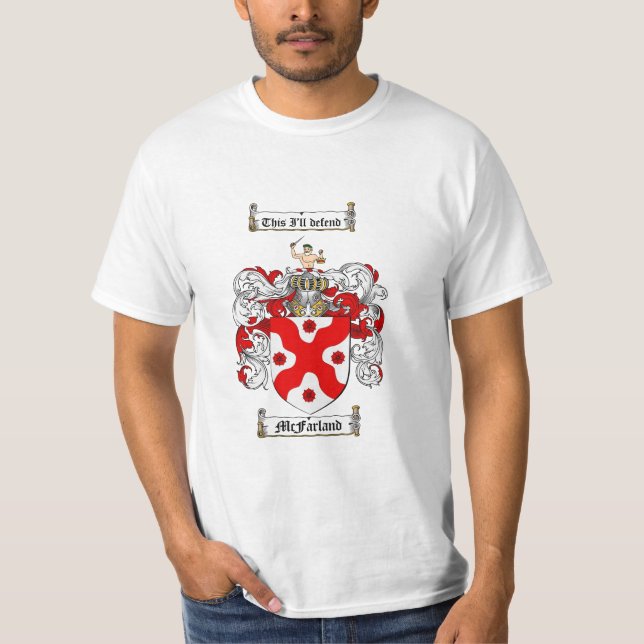 Mcfarland Familienwappen - Mcfarland Wappen T-Shirt (Vorderseite)