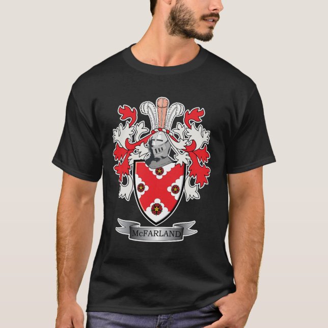 McFarland Familienwappen-Wappen T-Shirt (Vorderseite)