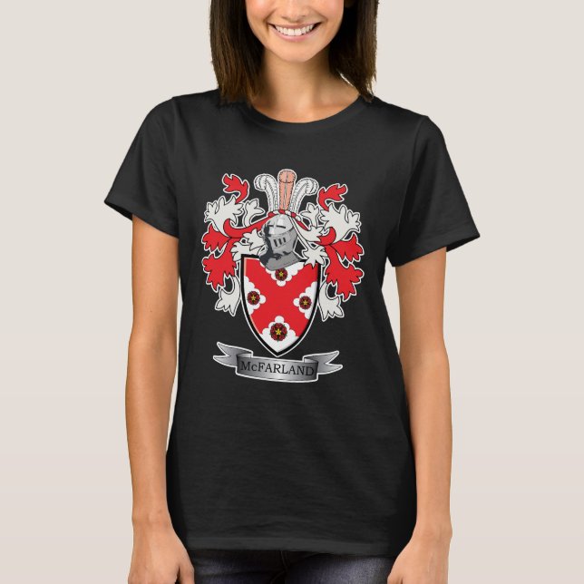 McFarland Familienwappen-Wappen T-Shirt (Vorderseite)