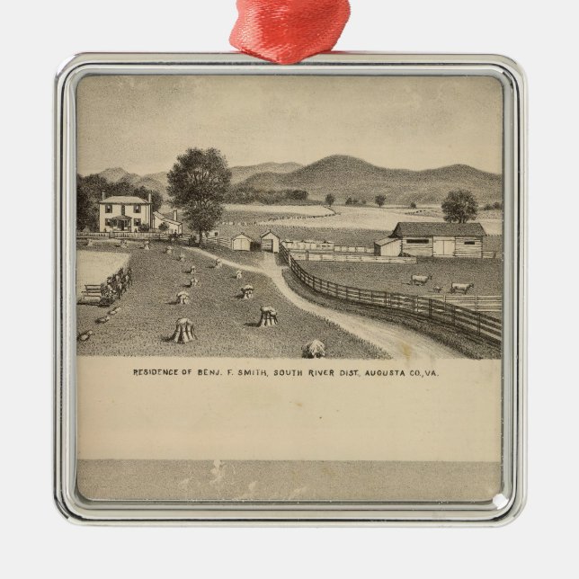 McFarland, Smithwohnsitze Silbernes Ornament (Vorne)