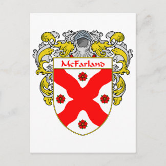 McFarland-Wappen (mantled) Postkarte