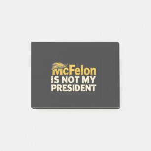 McFelon ist nicht mein Präsident Trump Patriotic Post-it Klebezettel