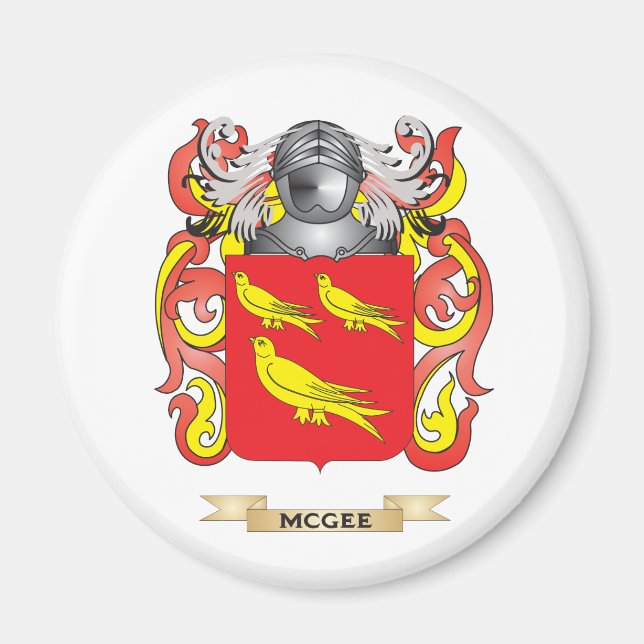 McGee-Wappen (Familienwappen) Magnet (Vorne)