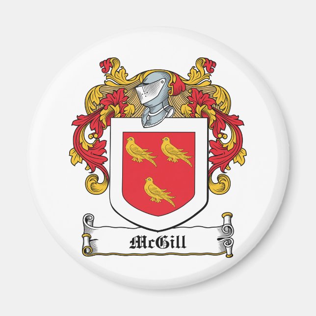 McGill Familienwappen Magnet (Vorne)