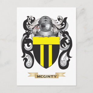 McGinty-Wappen (Familienwappen) Postkarte