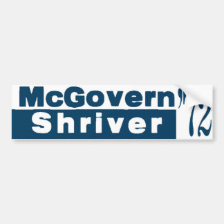 McGovern Shriver 1972 Autoaufkleber