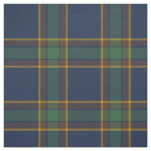 McGovern Tartan Pattern Navy und Green Irish Karie Stoff
