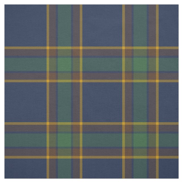 McGovern Tartan Pattern Navy und Green Irish Karie Stoff (Muster)