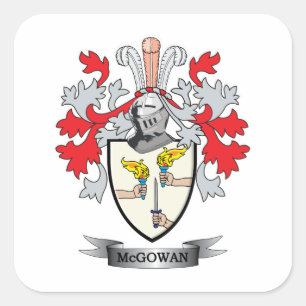 McGowan-Wappen Quadratischer Aufkleber