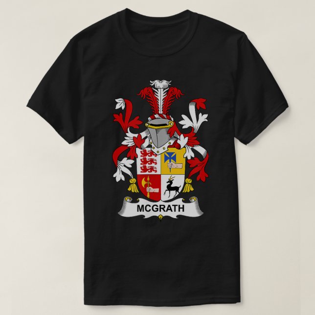 McGrath Coat of Arms Familienwappen T-Shirt (Design vorne)