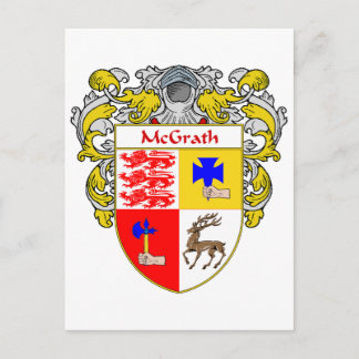 McGrath-Wappen (mantled) Postkarte