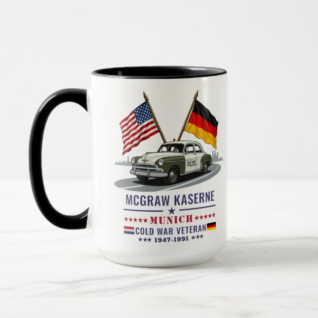 McGraw Kaserne München Cold War Veteran MP Tasse (Links)