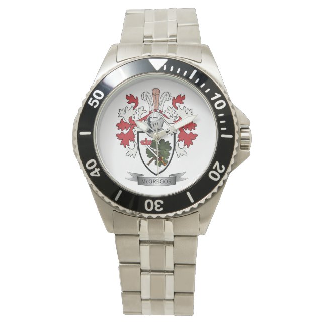 McGregor-Familienwappen-Wappen Armbanduhr (Vorderseite)