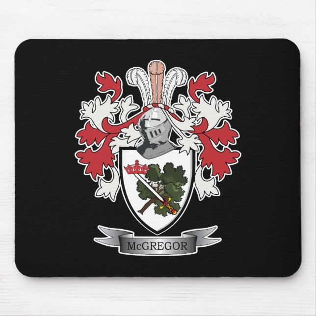 McGregor Familienwappen-Wappen Mousepad (Vorne)