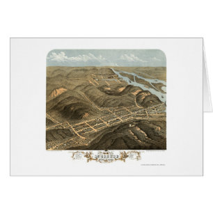 McGregor, IA panoramische Karte - 1869