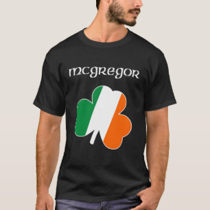Mcgregor Irish Nachname Gift Ireland Flag Shamroc T-Shirt
