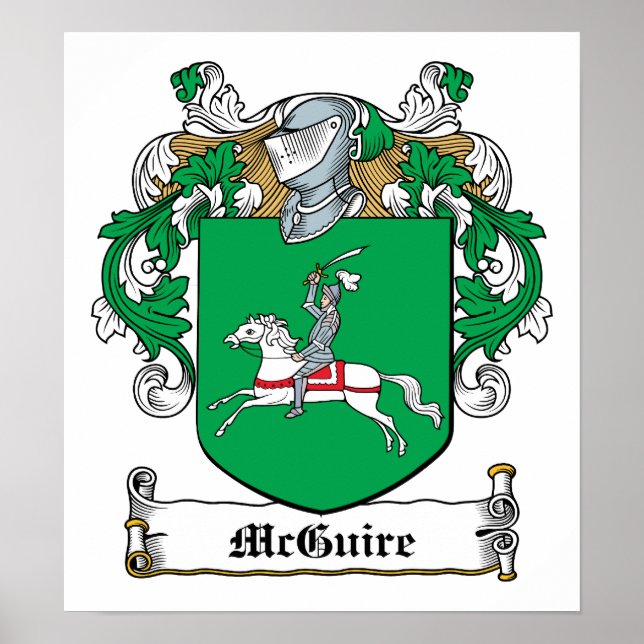 McGuire-Familienwappen Poster (Vorne)
