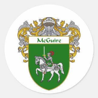 McGuire-Wappen (mantled) Runder Aufkleber