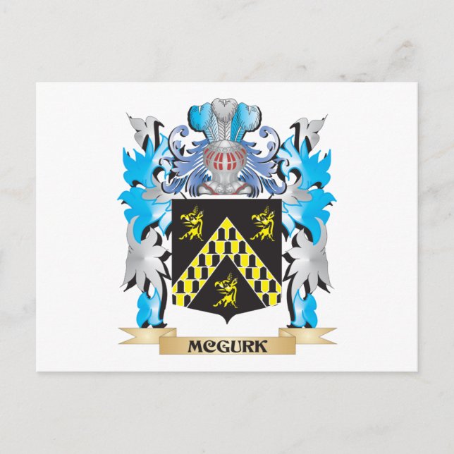 Mcgurk-Wappen - Familienwappen Postkarte (Vorderseite)