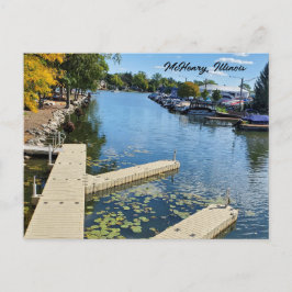 McHenry, Illinois Fox River Postkarte