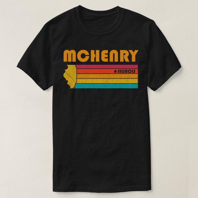 McHenry Illinois Vintag Distressed Souvenir T-Shirt (Design vorne)