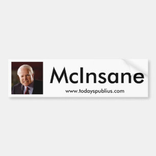 McInsane - John McCain Autoaufkleber