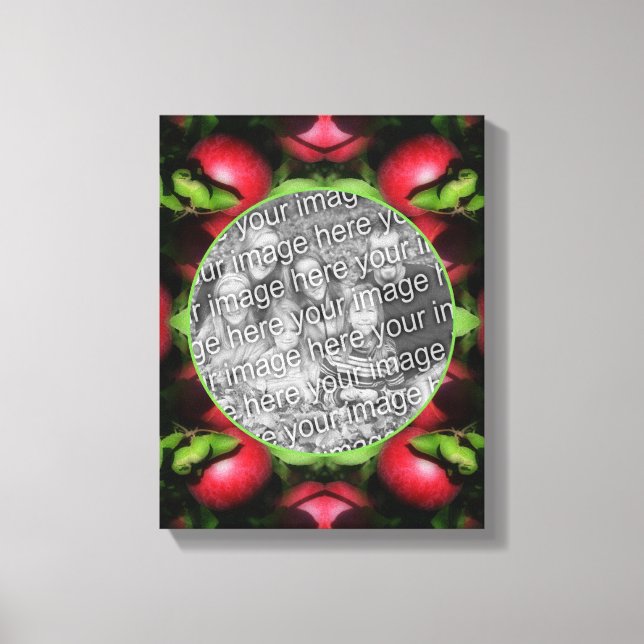 McIntosh Apfel Rahmen erstellen Sie Ihr eigenes Fo Leinwanddruck (Vorderseite)