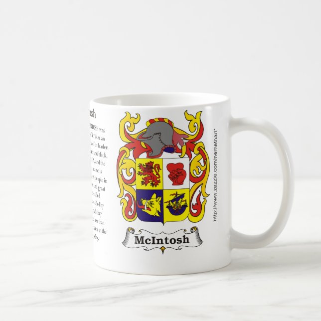 McIntosh, der Ursprung, Bedeutung und das Wappen Kaffeetasse (Rechts)
