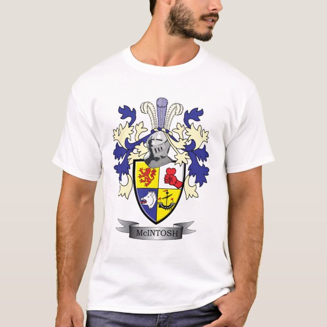 McIntosh Familienwappen-Wappen T-Shirt (Vorderseite)