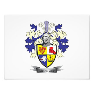 McIntosh Family Crest Coat of Arms Fotodruck