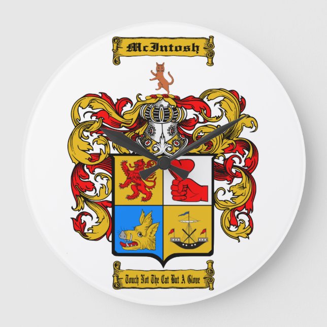 McIntosh (Schottland) Große Wanduhr (Vorderseite)