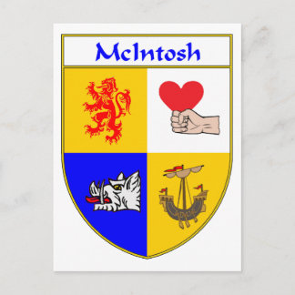 McIntosh-Wappen/Familienwappen Postkarte