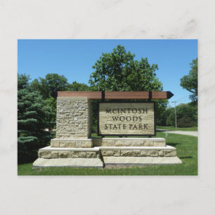 McIntosh Woods Staat Park, Iowa Postkarte
