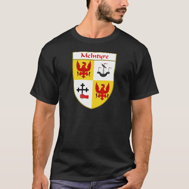 McIntyre Wappen/Familienwappen T-Shirt (Vorderseite)