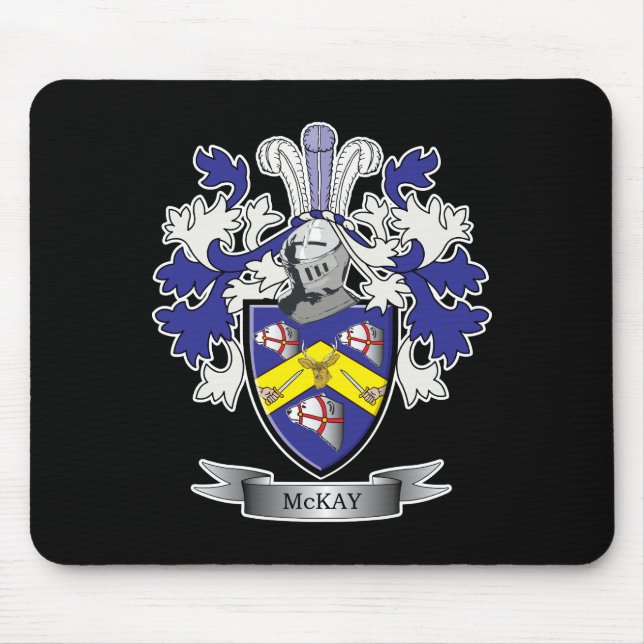 McKay Familienwappen-Wappen Mousepad (Vorne)