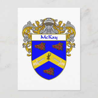 McKay-Wappen (mantled) Postkarte