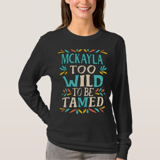 MCKAYLA Name Niedlich Retro Girls Wildblume MCKAYL T-Shirt